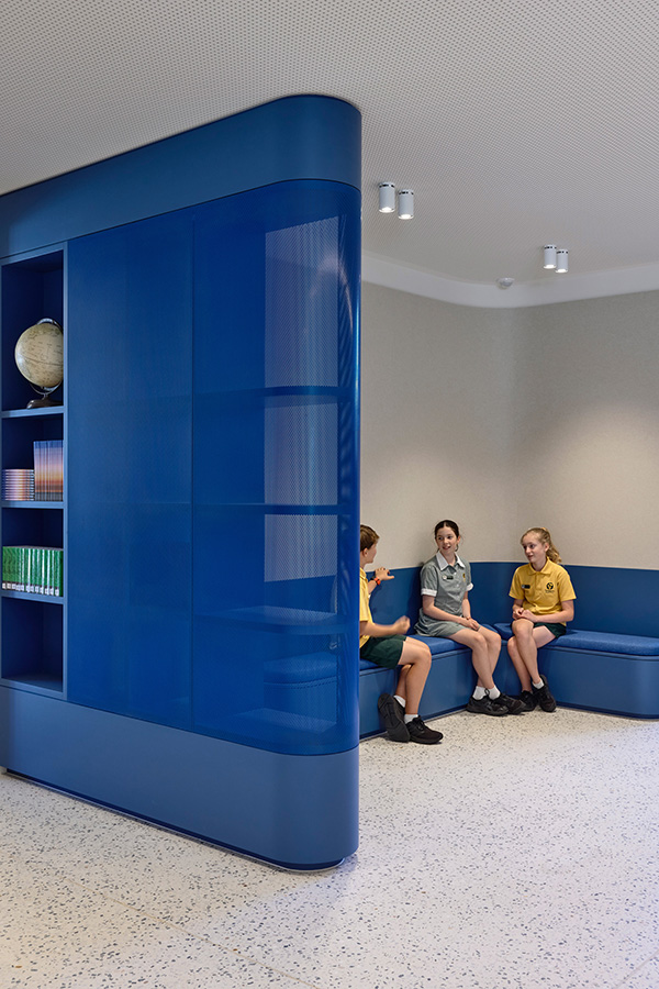 Ground floor internal; reading, gallery and story telling zone