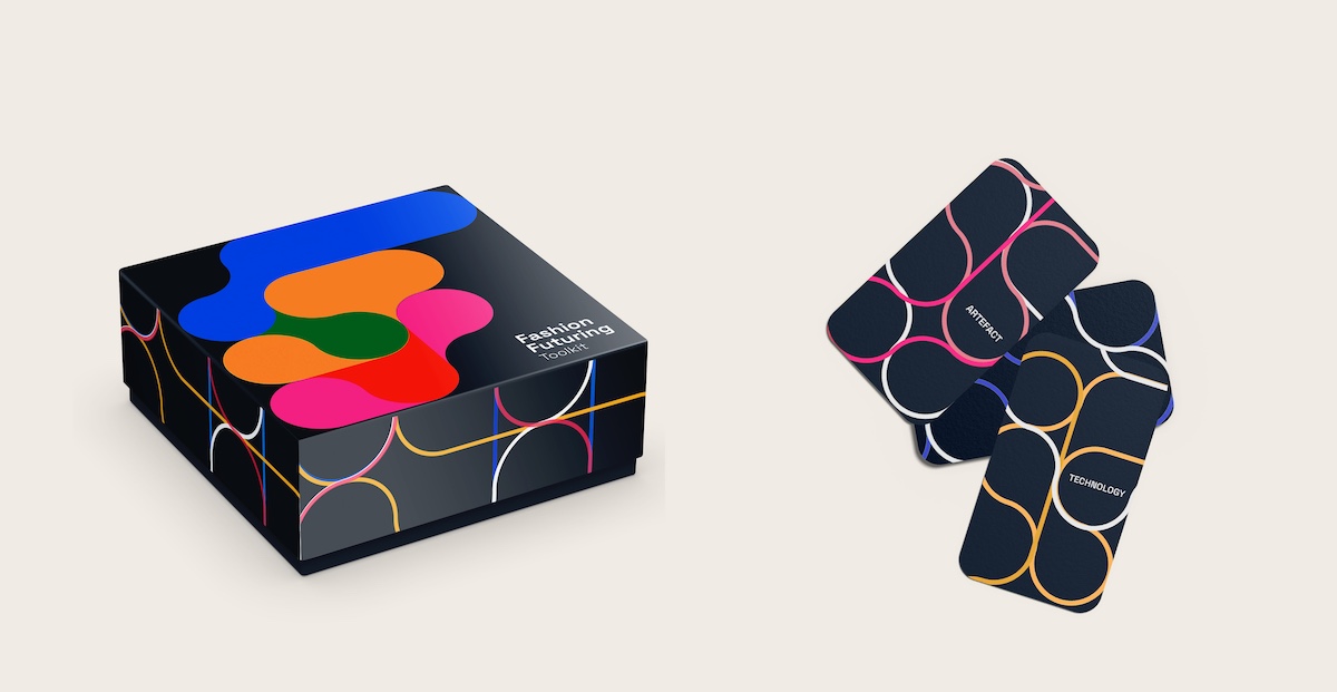 black boxes with fashion futuring branding