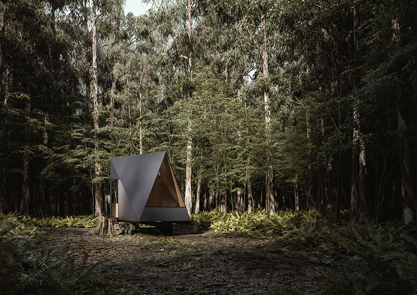 Cabin in woods