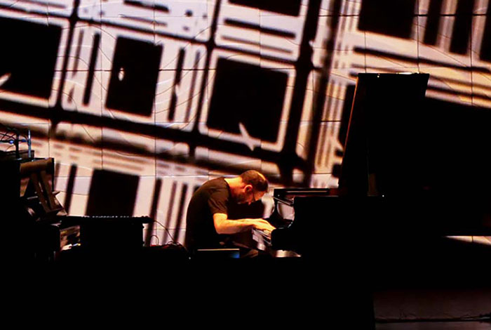 Excerpts of Luke Howard performing within an immersive digital experience at Melbourne Recital Centre