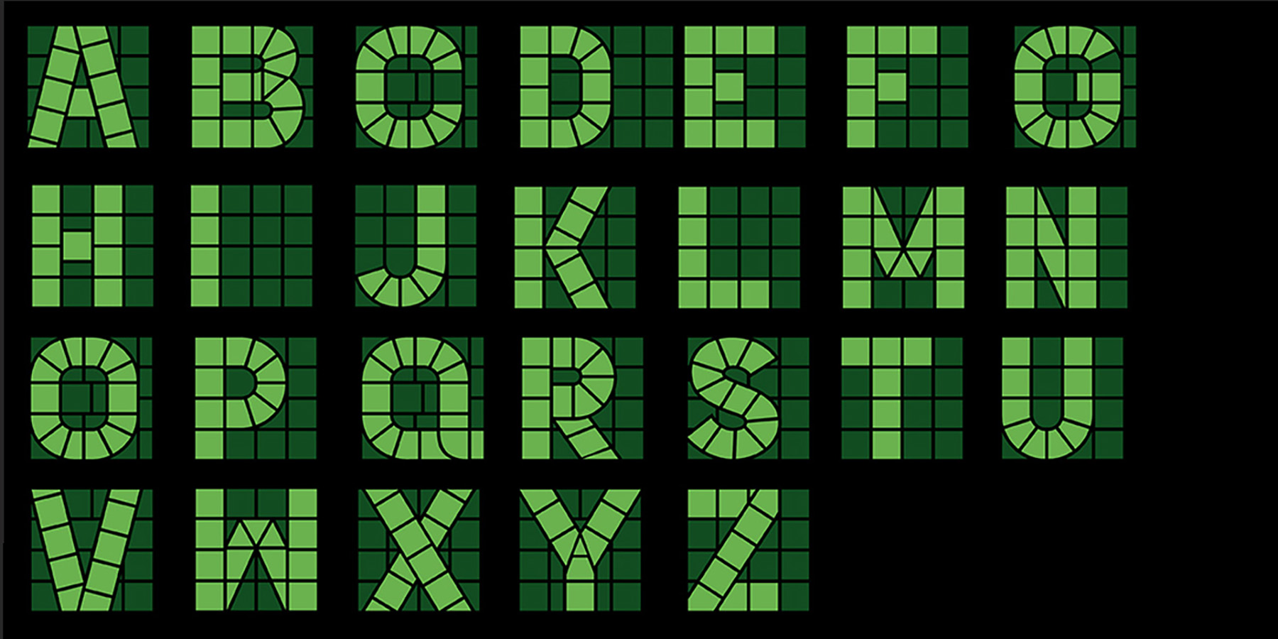 One Day In Our Park (2025), Custom Typeface Artwork featuring Holland 14 + 44