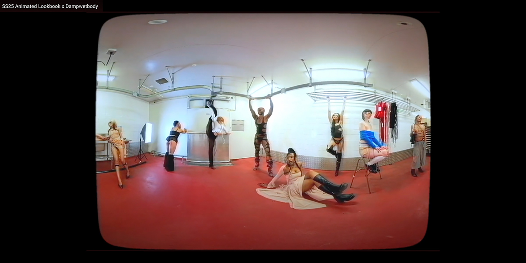 A screenshot of animated lookbook presentation for SS25