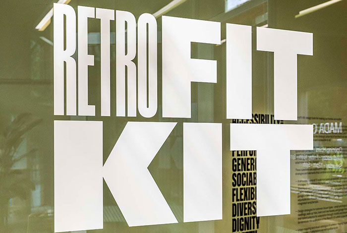 A walk through the RetroFit Kit Exhibition exhibition with project explanation by members of the design team.