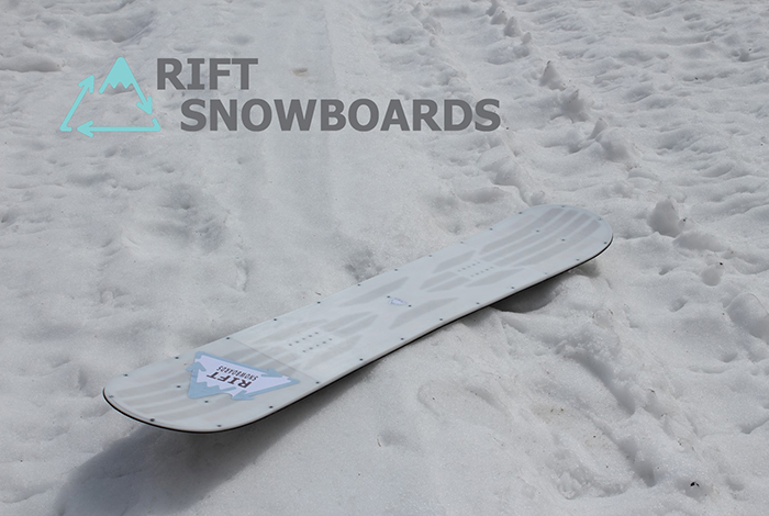 Rift Snowboard on snow following on-snow testing.