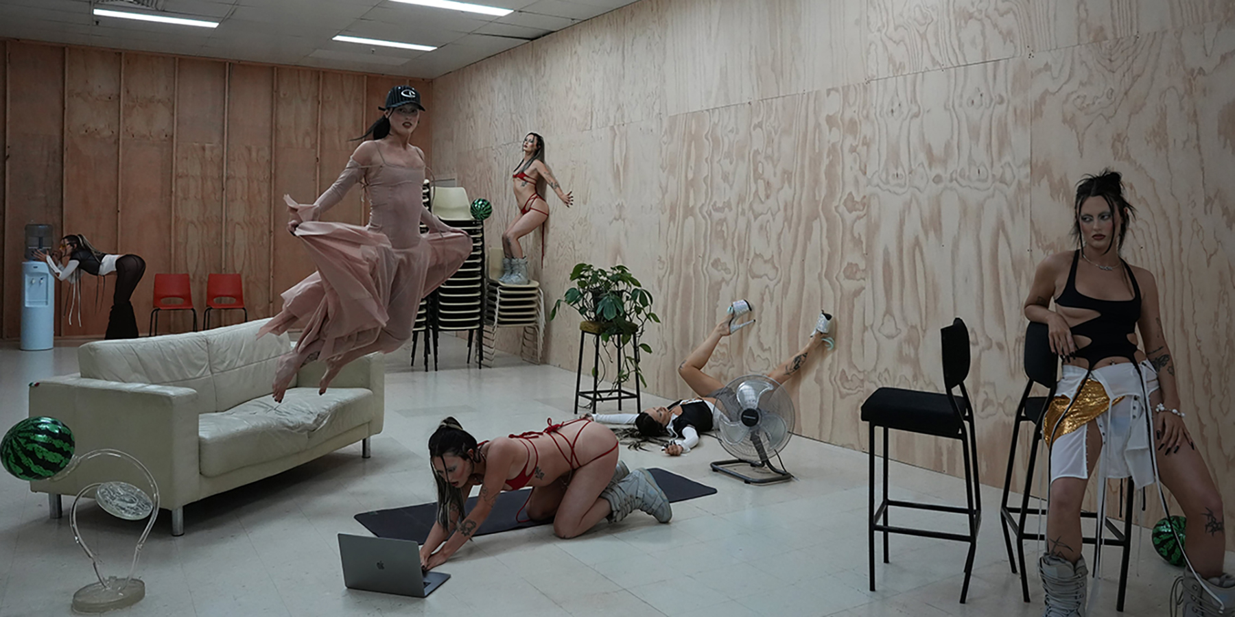 Campaign image of model wearing past, present and future of SS25 Chantelle Lucyl