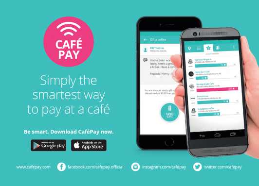 Cafe Pay - Image of mobile phone