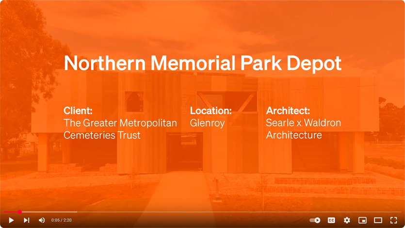 Learn about the design and construction of GMCT's Northern Memorial Park Depot, designed by Searle x Waldron Architecture.