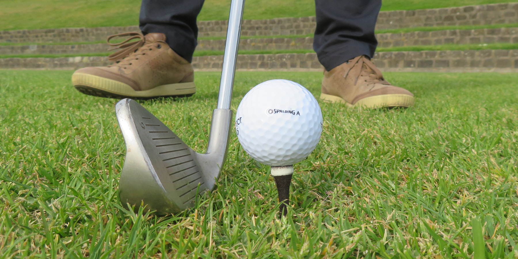 Grounds for grounds' biodegradable golf tee in play