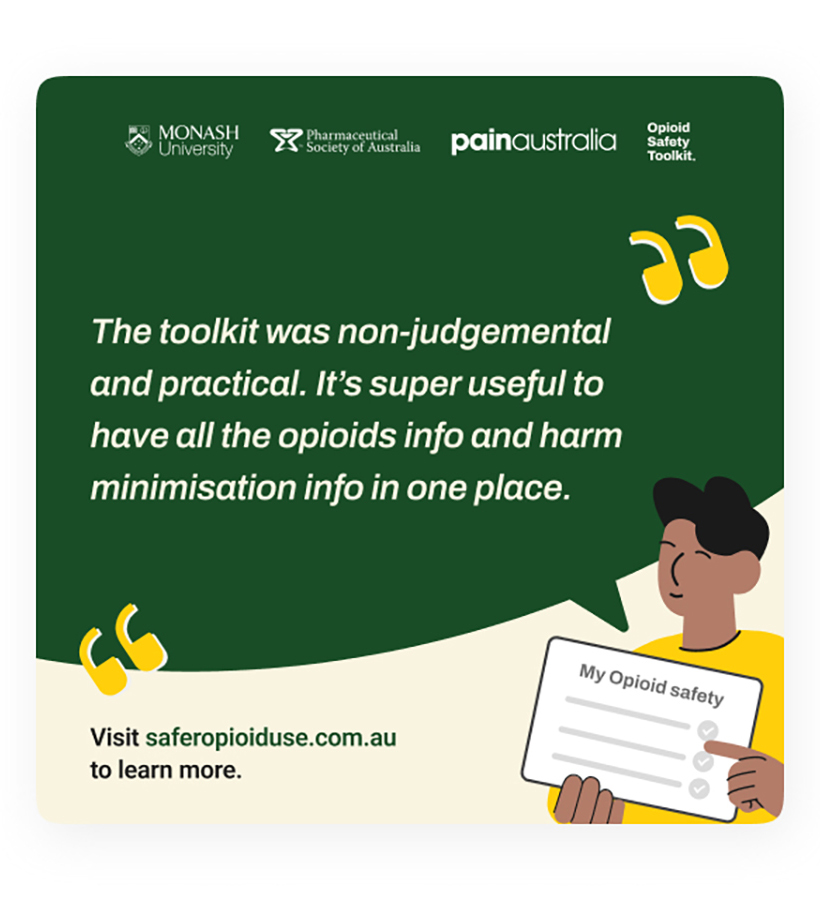 Consumer's perspective following their use of the Toolkit