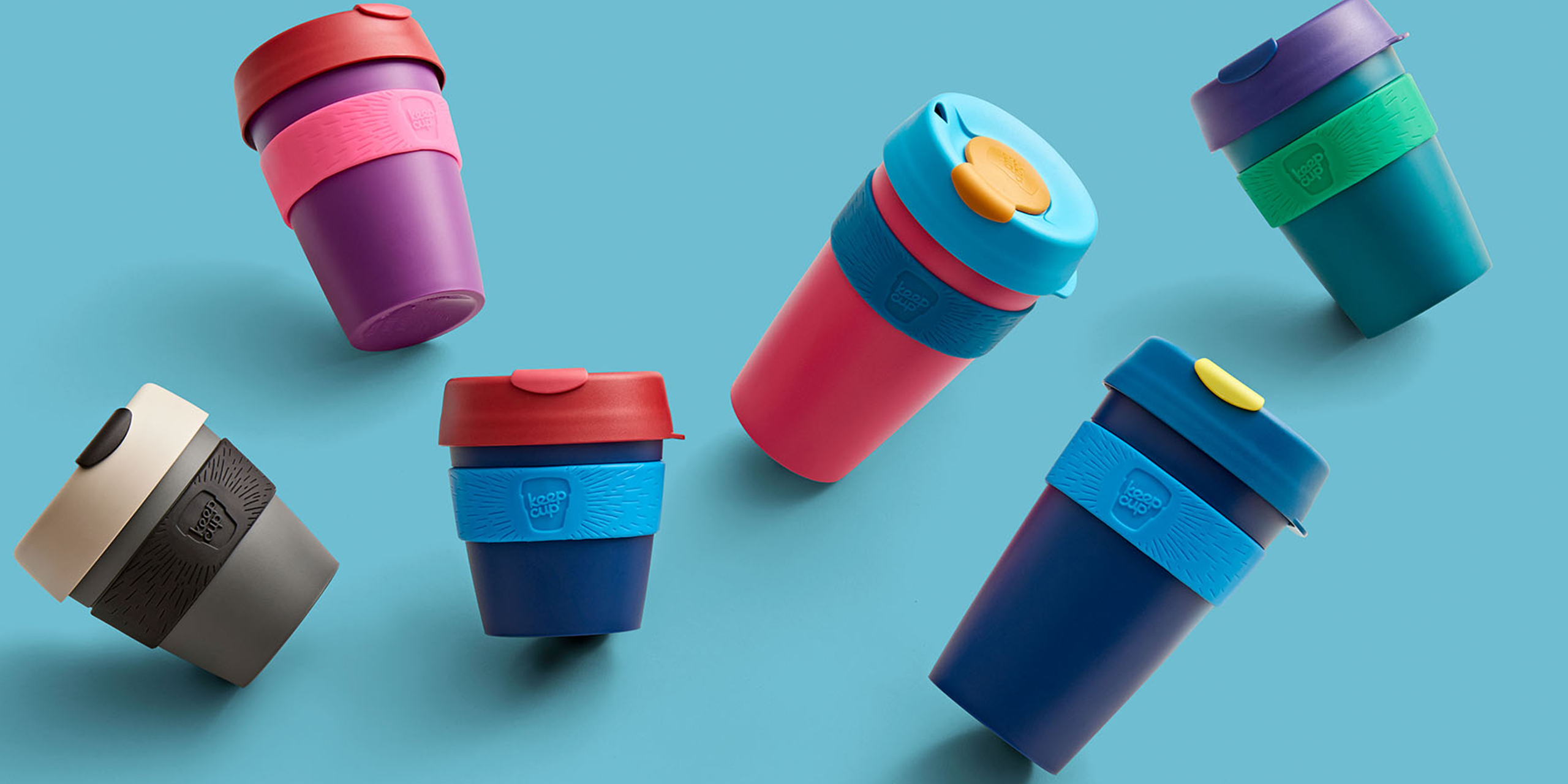 a selection of keep cups