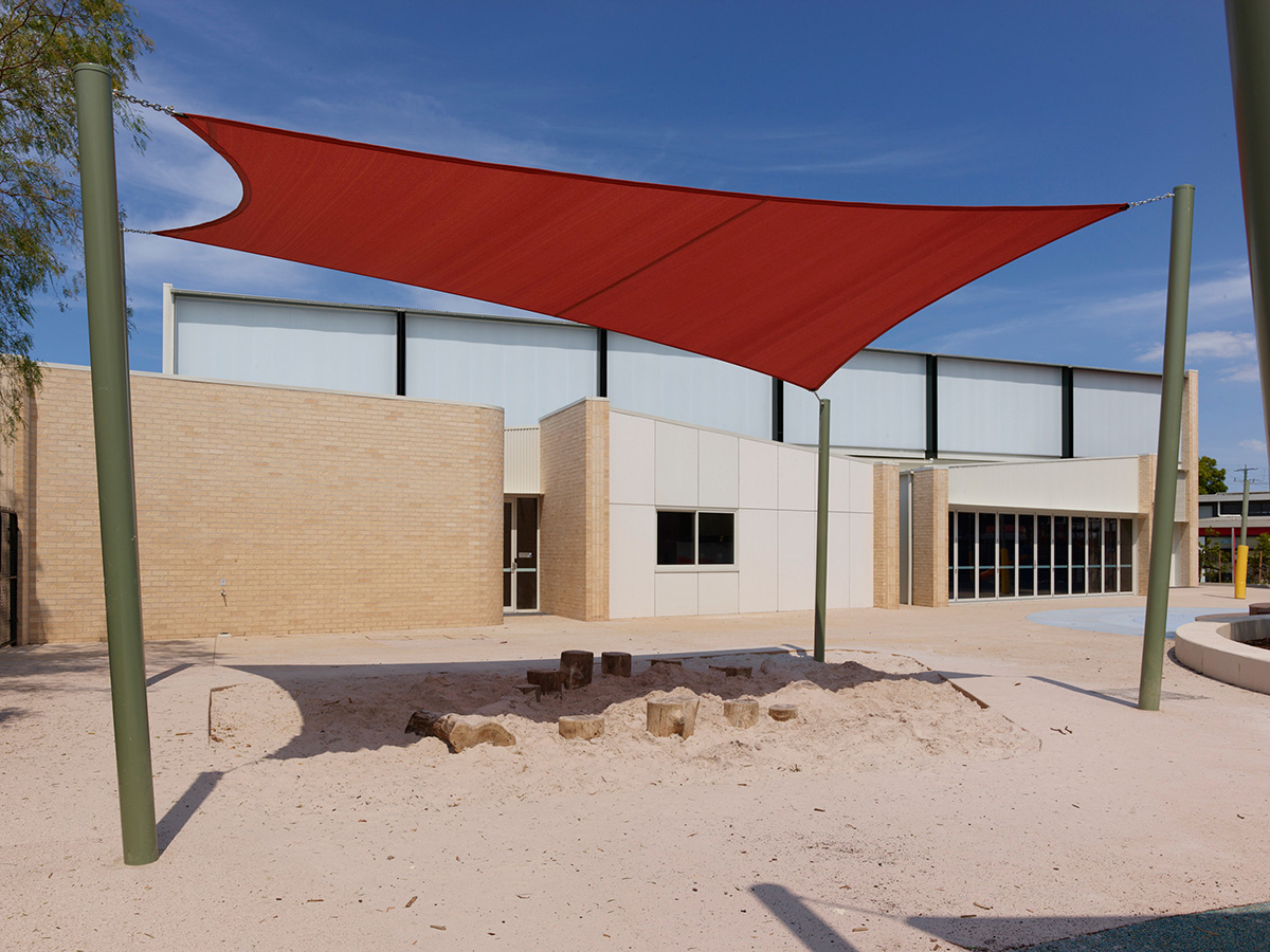 Campus facing facade.