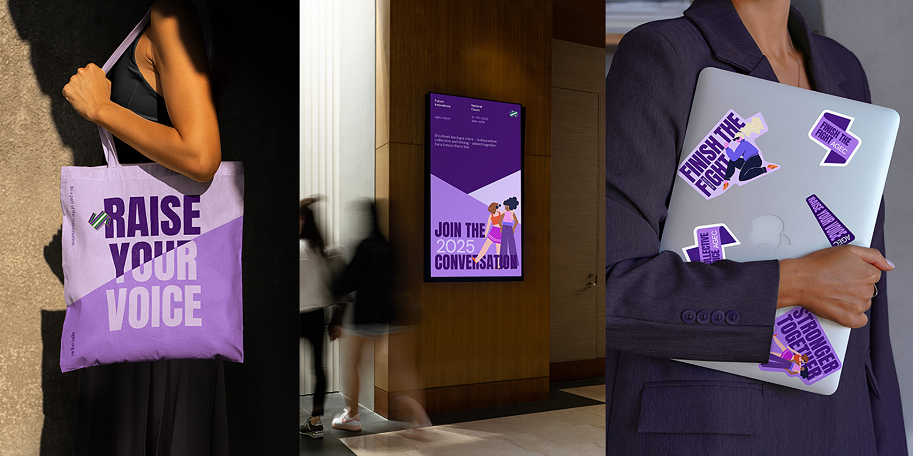 Visual brand system, photography, illustration and strategic positioning shown in application.