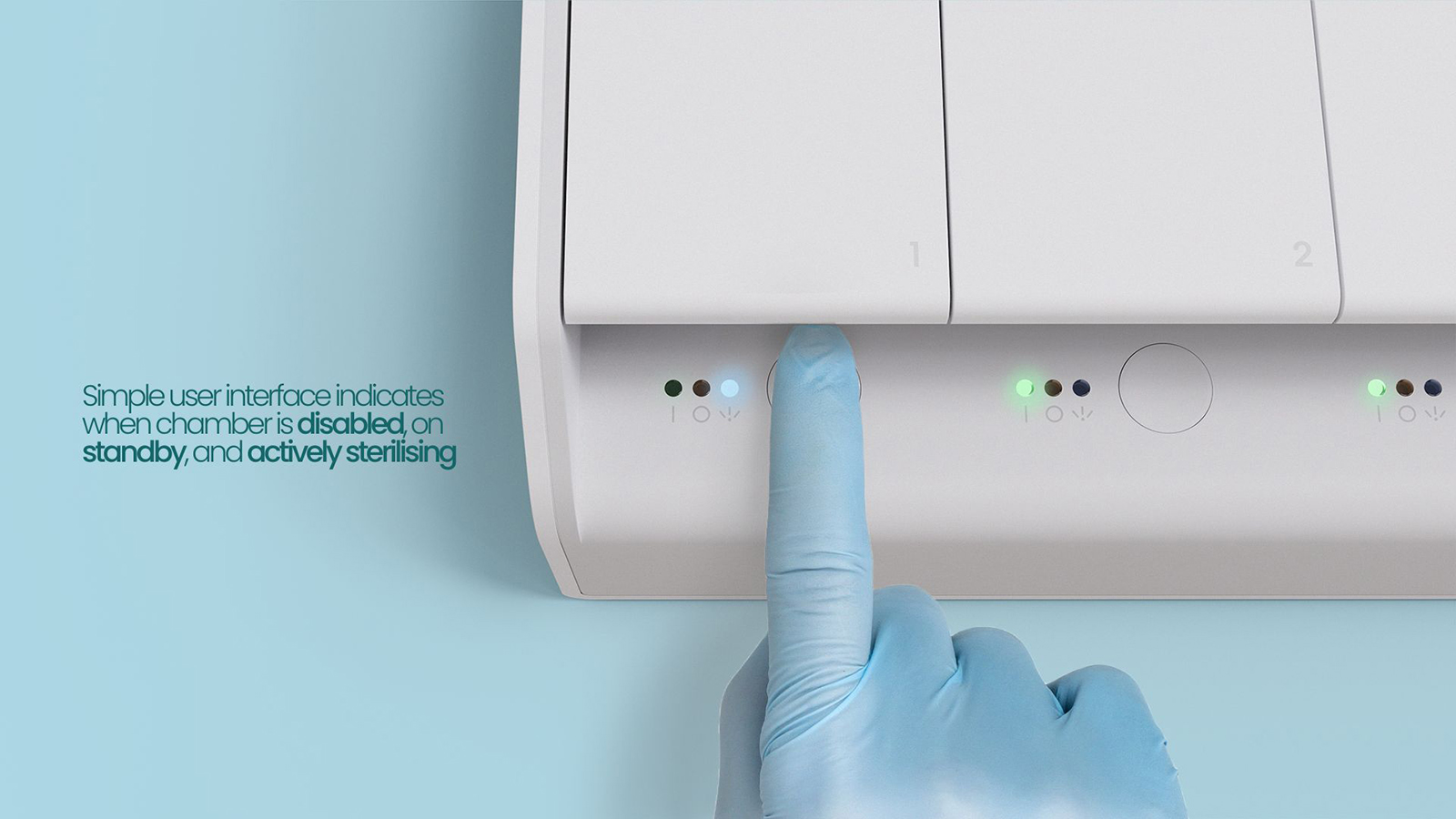 User interface for sterilising