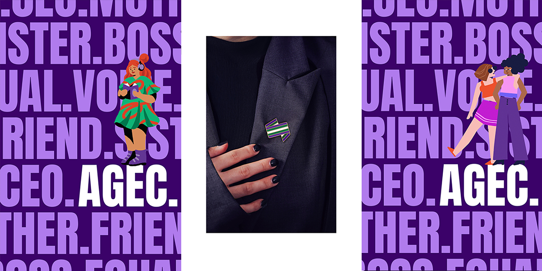 Visual brand system, illustration and strategic positioning shown in application.