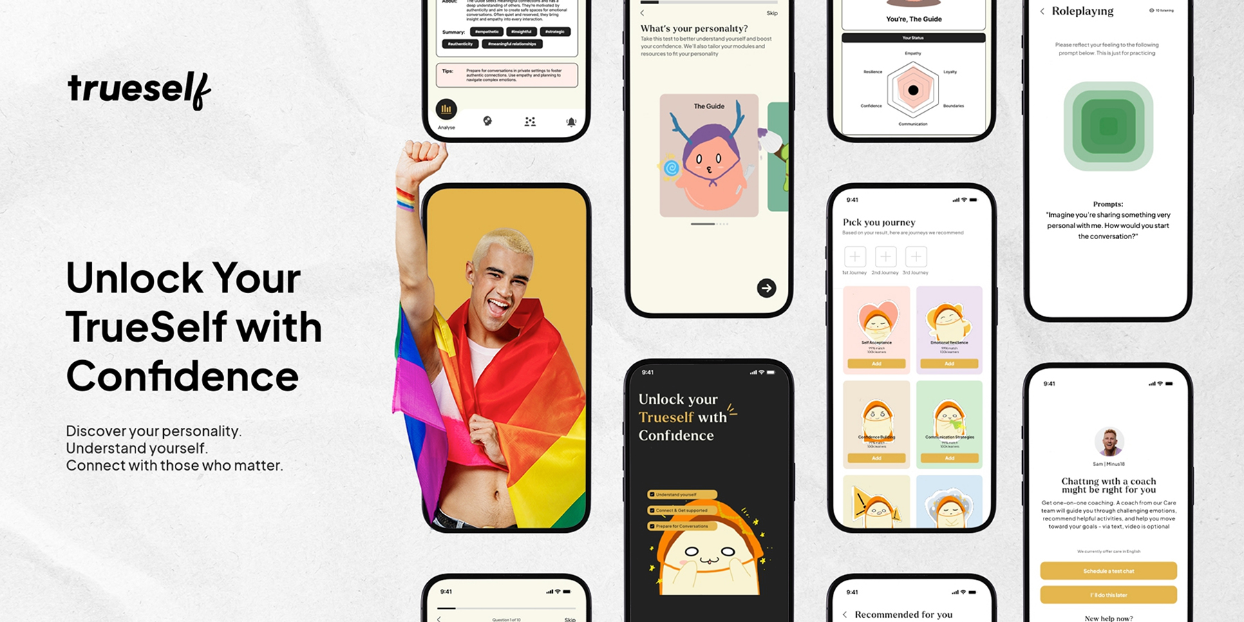 Overview showing interactive features designed to help gay teens prepare for self-discovery and meaningful connection