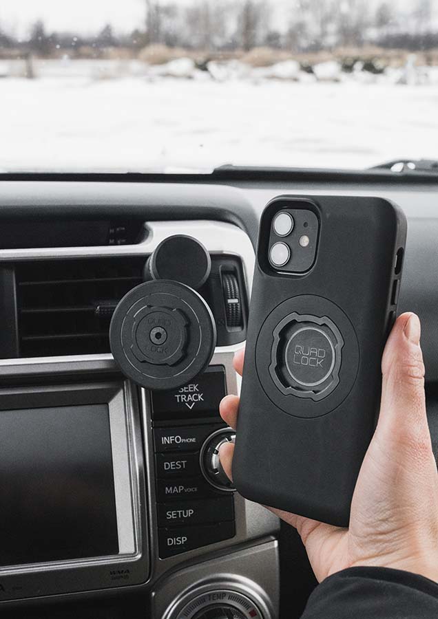 Quad Lock Vent Mount with wireless charging head