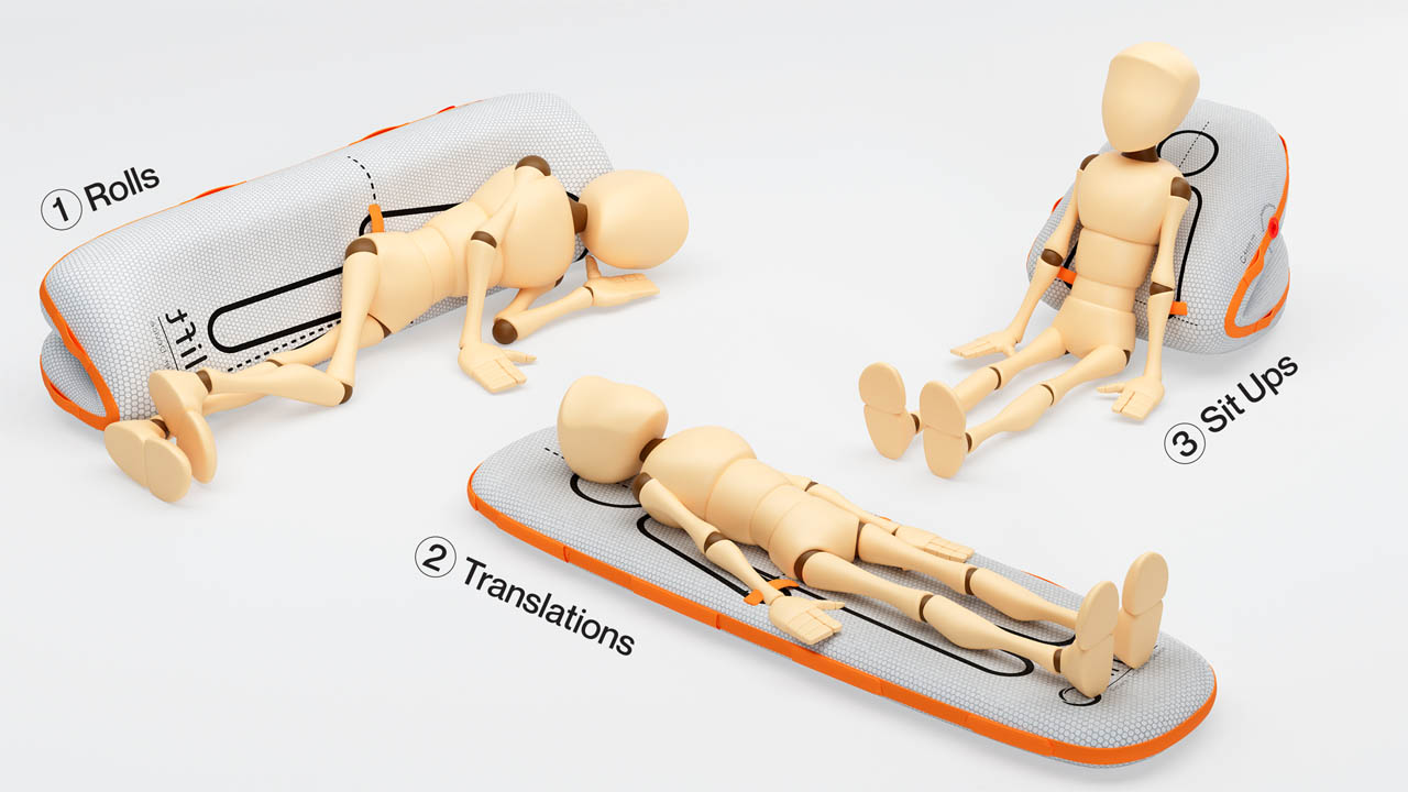The Airlift aids in 3 key patient movements: Sit-ups, rolls and translations